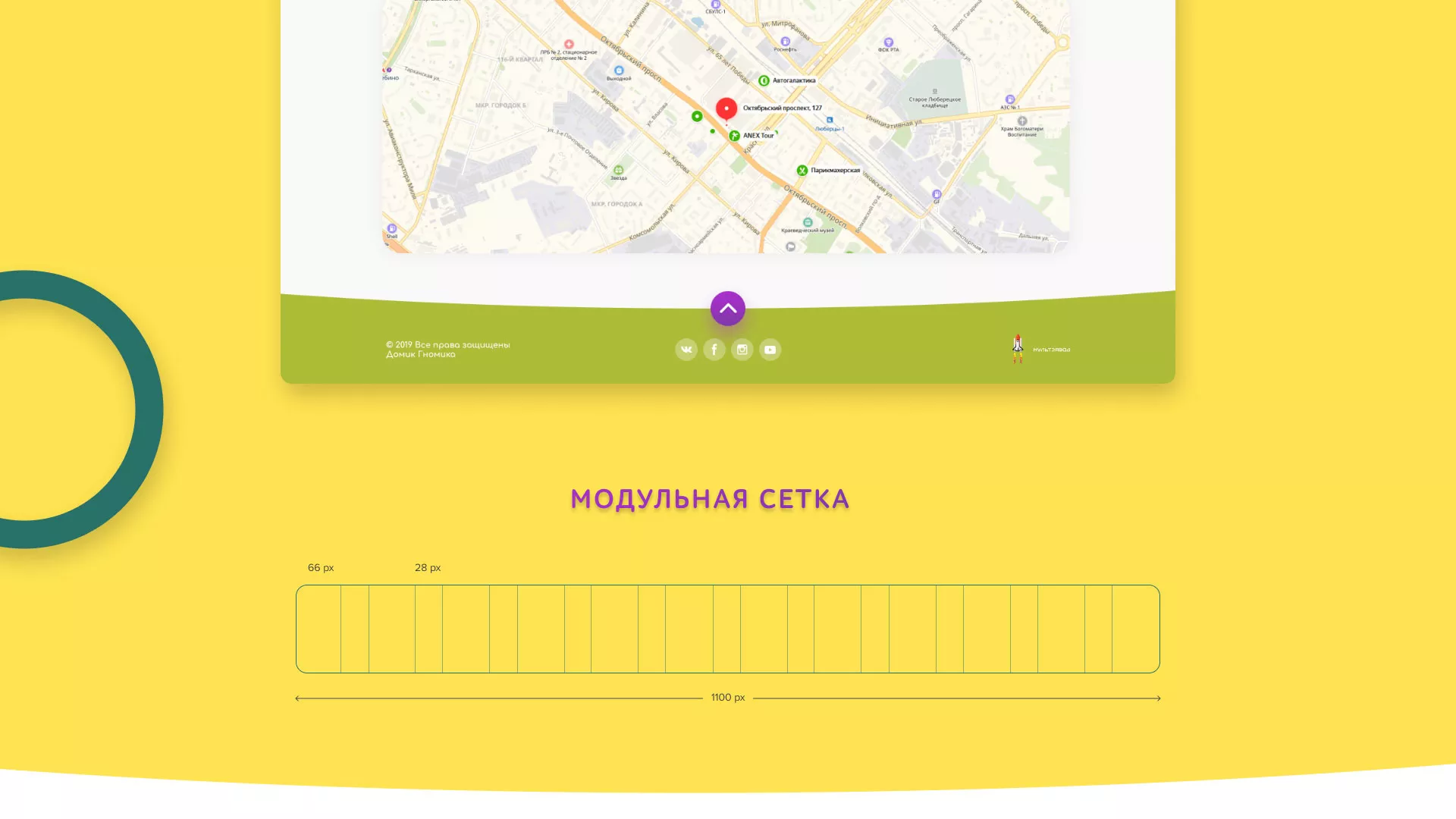 Разработка сайта детского активити-клуба «Домик гномика» в Чкаловском