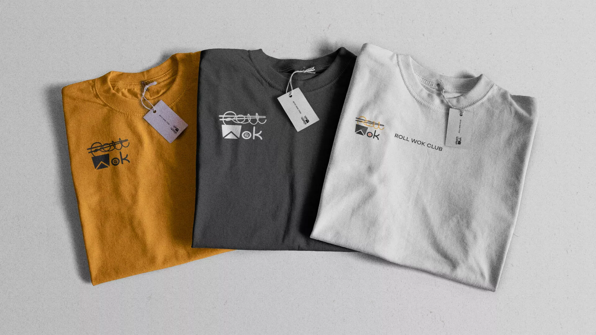 Разработка логотипа суши-бара «Roll Wok Club» в Чкаловском