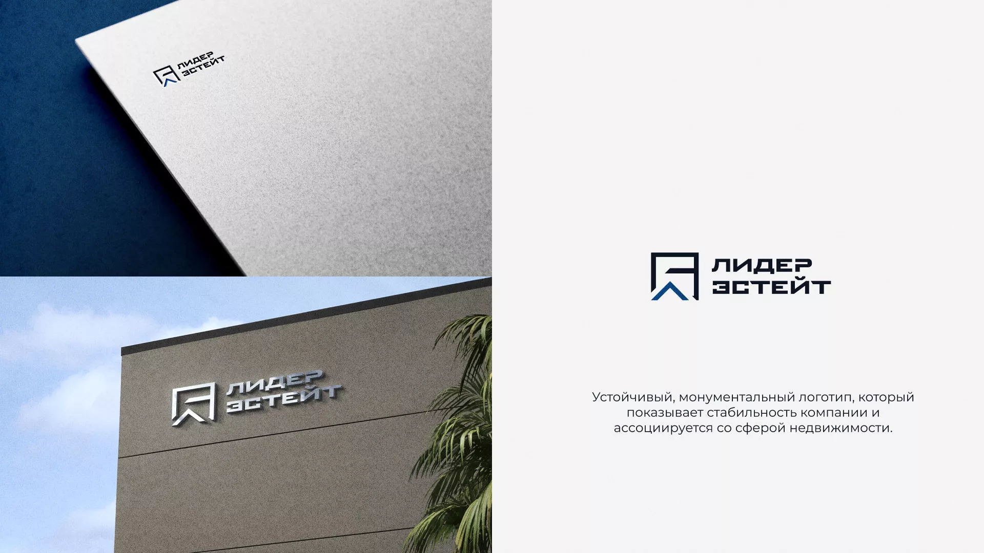 Разработка логотипа агентства недвижимости «Лидер Эстейт» в Чкаловском